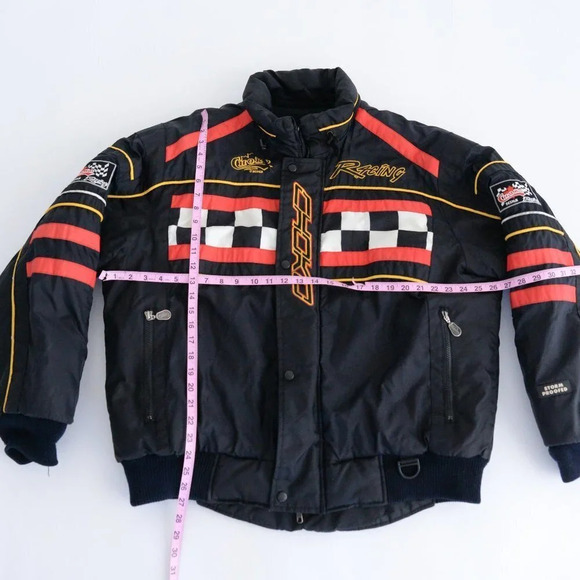 Vintage Choko Designs Black & Red Performance "Hot Rider" Snowmobile  Jacket - Picture 4 of 15